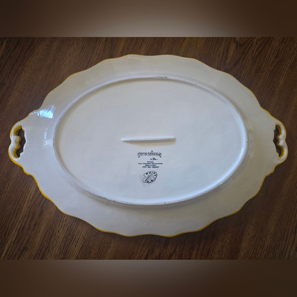 5 Piece Temptations Fall Ceramic Serving Bowl Dish Set - Picture 4 of 16
